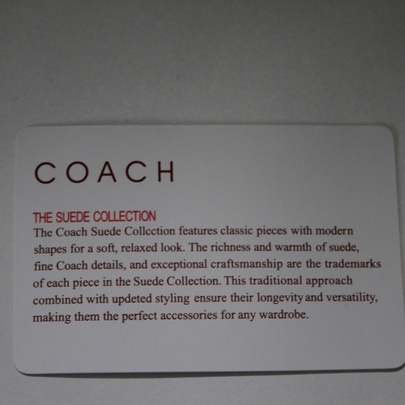 Coach Wallet (Suede Collection) - Picture 4 of 6